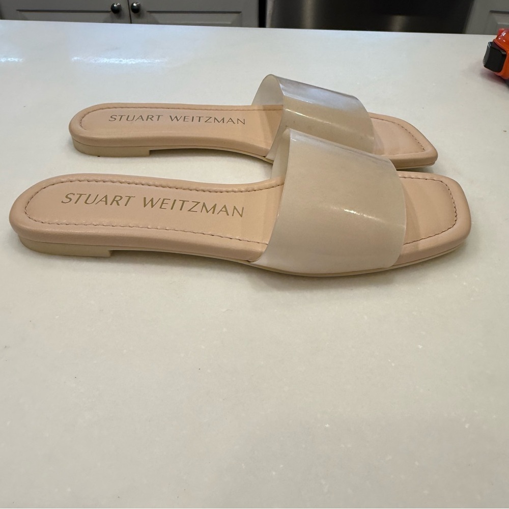 Stuart Weitzman 'Summer' Slide Sandal Rosewater Womens Size 7 NEW - Picture 7 of 12